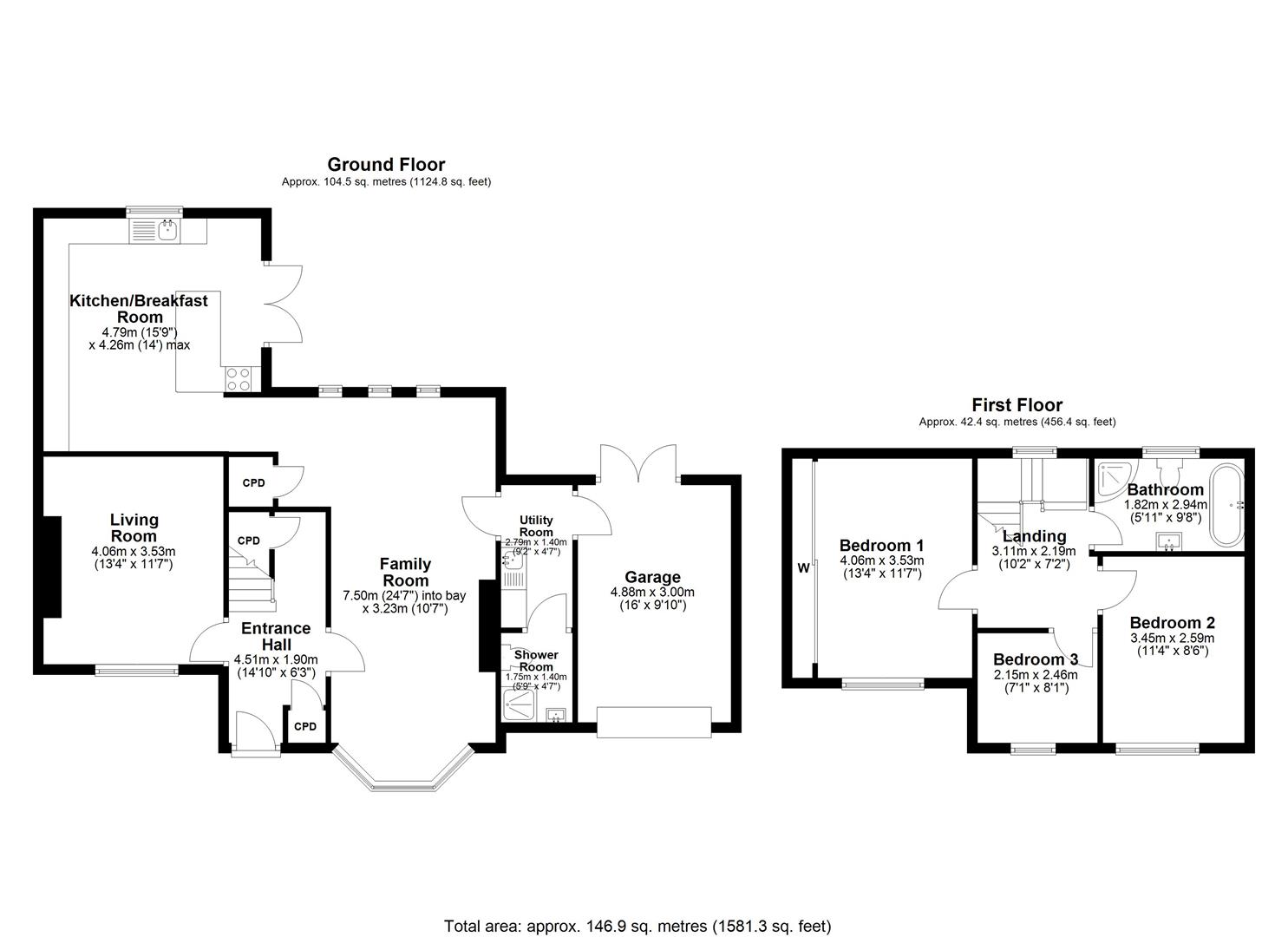Floorplan.Lansdowne Terrace West, North Shields
